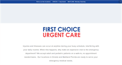 Desktop Screenshot of firstchoiceurgentcare.net